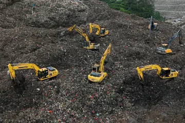 Runtuhan sampah Bantargebang, Jakarta, Basarnas, mangsa tertimbus sampah, krisis sampah Indonesia