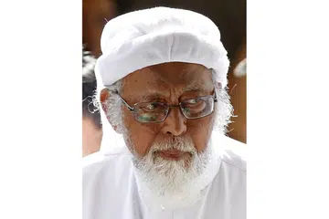 HUKUMAN JEL DIPENDEKKAN: Hukuman penjara 15 tahun Abu Bakar dipendekkan disebabkan kelakuan baik dan kesihatannya. - Foto REUTERS