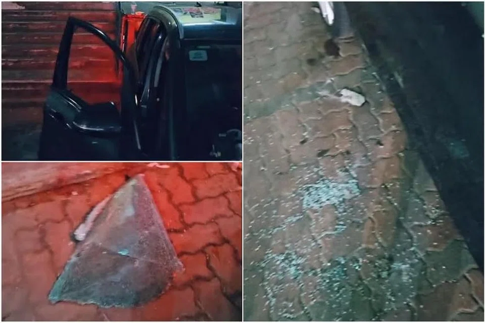 Warga Singapura yang hanya ingin dikenali sebagai ‘Rino’ menjelaskan kereta yang dipandunya dipecah masuk ketika ia diletakkan di tempat letak kereta pasar Pandan, Johor Bahru.