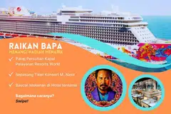 SAMBUTAN HARI BAPA: Pembaca Berita Harian berpeluang menangi hadiah menarik seperti pakej persiaran Resort World Cruises dalam peraduan Hari Bapa BH.