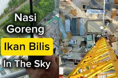 Encik Fadly Ahmad (gambar sisipan), mencuri perhatian netizen dengan video TikToknya yang menunjukkan kehidupan hariannya sebagai pengendali kren seperti memasak dan semasa perlukan ‘tandas’ bila dalam kabin kren.