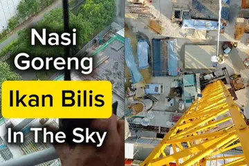 Encik Fadly Ahmad (gambar sisipan), mencuri perhatian netizen dengan video TikToknya yang menunjukkan kehidupan hariannya sebagai pengendali kren seperti memasak dan semasa perlukan ‘tandas’ bila dalam kabin kren.