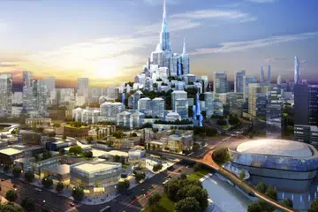 Lakaran projek Bandar Malaysia di Kuala Lumpur yang dicetuskan pada 2011.