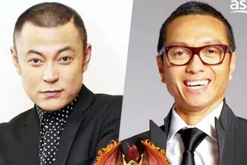 GARA-GARA LAWAK SINGGUNG PERASAAN: Najip (kanan) tidak lagi menjadi juri tetap rancangan 'Maharaja Lawak Mega 2017'. Beliau digantikan oleh Aznil (kiri). - Foto ASTRO