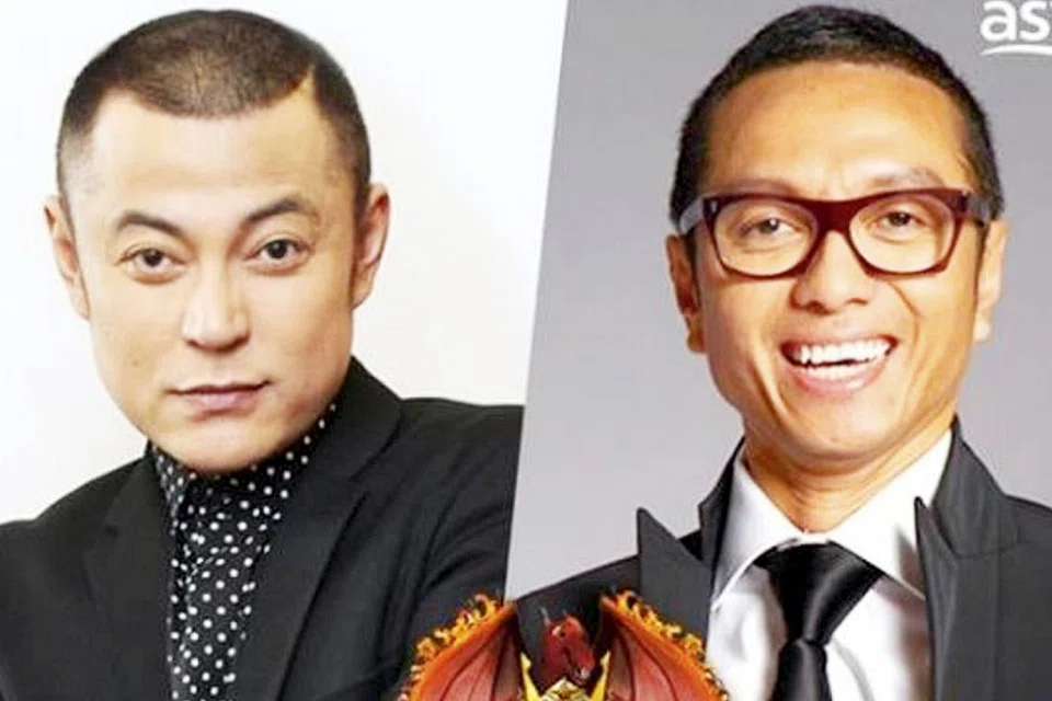 GARA-GARA LAWAK SINGGUNG PERASAAN: Najip (kanan) tidak lagi menjadi juri tetap rancangan 'Maharaja Lawak Mega 2017'. Beliau digantikan oleh Aznil (kiri). - Foto ASTRO