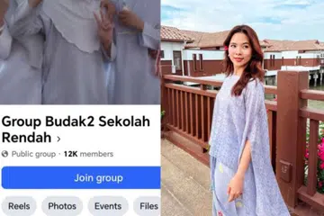 Kumpulan Facebook (FB) dikenali sebagai ‘Group Budak-Budak Sekolah Rendah’ antara yang berjaya ditutup Suruhanjaya Komunikasi dan Multimedia Malaysia. Gambar kanan menunjukkan pempengaruh. Cik Wee Yun Nee atau Mek Yun, 28 tahun, antara mangsa yang gambarnya ketika zaman persekolahan dieksploitasi pengikut kumpulan FB terbabit. 
