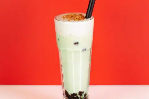 PANDAN KAYA CLOUD: Minuman pandan blend ais yang menyegarkan dalam cuaca panas di Singapura.