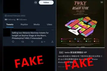 Singapura, penipuan, tiket konsert, polis