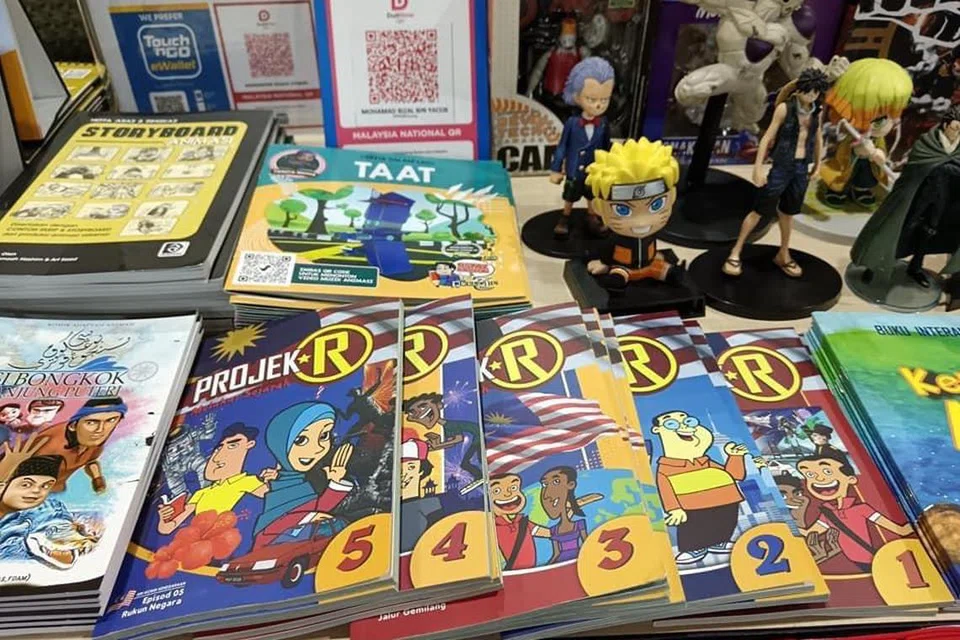 KOMIK BAHASA: Penerbitan komik dalam bahasa Melayu dapat mempelbagaikan langkah memartabatkan bahasa kebangsaan di kalangan  kanak-kanak dan murid sekolah.