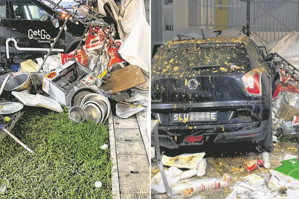 Kereta Get-Go yang dipandu oleh pemandu tidak berlesen telah merempuh sebuah reruai pasar malam di Circuit Road, dan membunuh seorang wanita berusia 66 tahun.