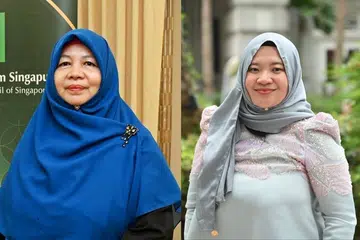 Anggota penuh Jawatankuasa Fatwa Majlis Ugama Islam Singapura (MUIS) Ustazah Dr Rohana Ithnin (kiri), dan Naib Presiden Persatuan Syarikat Kecil dan Sederhana (ASME) Cik Hamidah Aidillah Mustafa telah dicalonkan bagi Anugerah Tatler Front & Female 2026.
