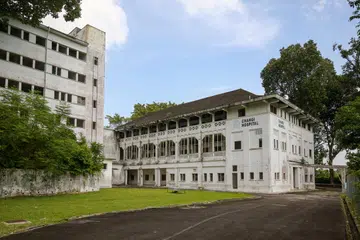 Bangunan Hospital Changi Lama di 24 Halton Road.