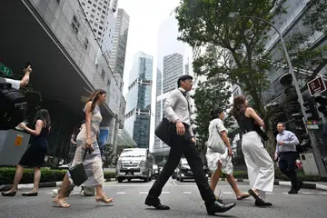 Bilangan rakyat Singapura yang bekerja terus meningkat dalam sektor seperti perkhidmatan kewangan serta perkhidmatan kesihatan dan sosial.