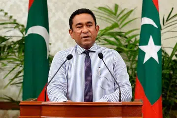 HADAPI TEKANAN: Presiden Abdulla Yameen perlu menangani tentangan ke atas kepimpinannya. - Foto AFP