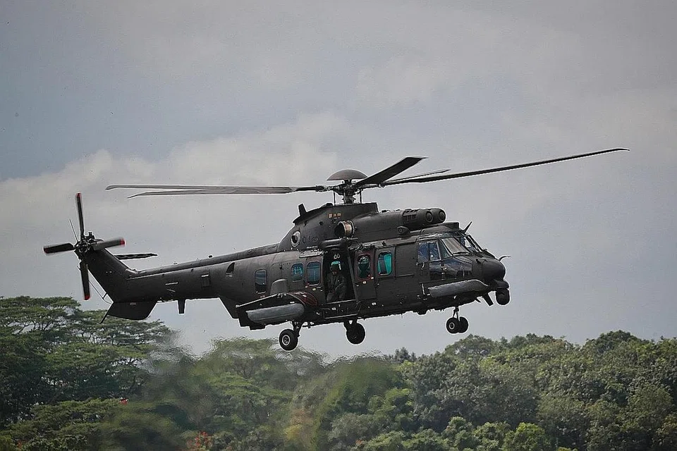 LEBIH MANTAP: Helikopter angkat sederhana (medium lift) baru Angkatan Udara Republik Singapura (RSAF), H225M. - Foto BH oleh JASON QUAH