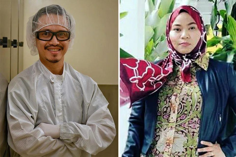 Encik Mohamad Farhan Mohd Fadil (kiri) dan Cik Mimi Jasmine (kanan). - Foto BM oleh CHONG JUN LIANG, Foto ihsan MIMI JASMINE