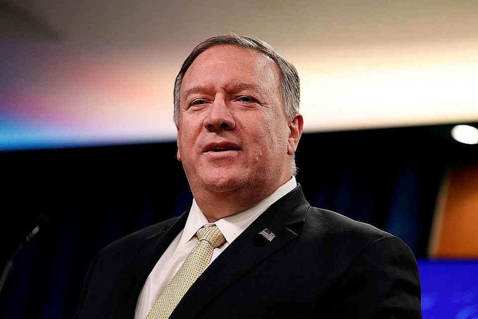 MENYEBELAHI ISRAEL: Encik Pompeo menyampaikan kenyataan mengenai kedudukan pentadbiran Trump mengenai penempatan Israel di kawasan berpenghuni West Bank semasa satu taklimat akhbar di Jabatan Negara. - Foto REUTERS