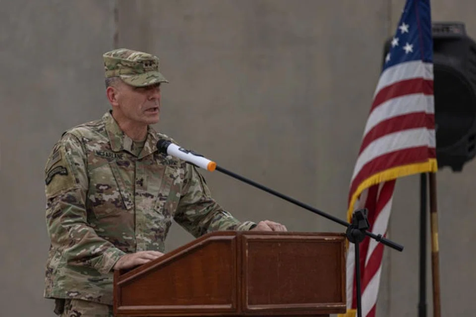 RAIH KEJAYAAN: Mejar-Jeneral Matthew W. McFarlane berkata pakatan yang diketuai Amerika Syarikat  memberikan sokongan kepada pasukan tentera Iraq tetapi tidak terlibat secara aktif dalam memerangi Daesh.