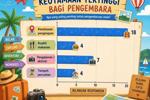 Pelancong muda boleh berjimat, tetapi tak sanggup kompromi dari aspek penginapan yang selesa. 