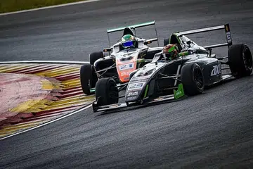 BUKTI POTENSI: Daim (kereta 23) mengawal keretanya menangani selekoh tajam semasa berlumba di Litar Antarabangsa Ningbo baru-baru ini. - Foto AXLE MOTOSPORT