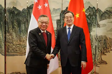 Singapura, China, CCI, JCBC, Gan Kim Yong, Ding Xuexiang