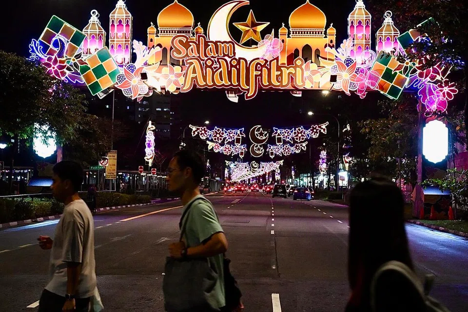 Geylang Serai, bermandi cahaya,  Ramadan, Hari Raya