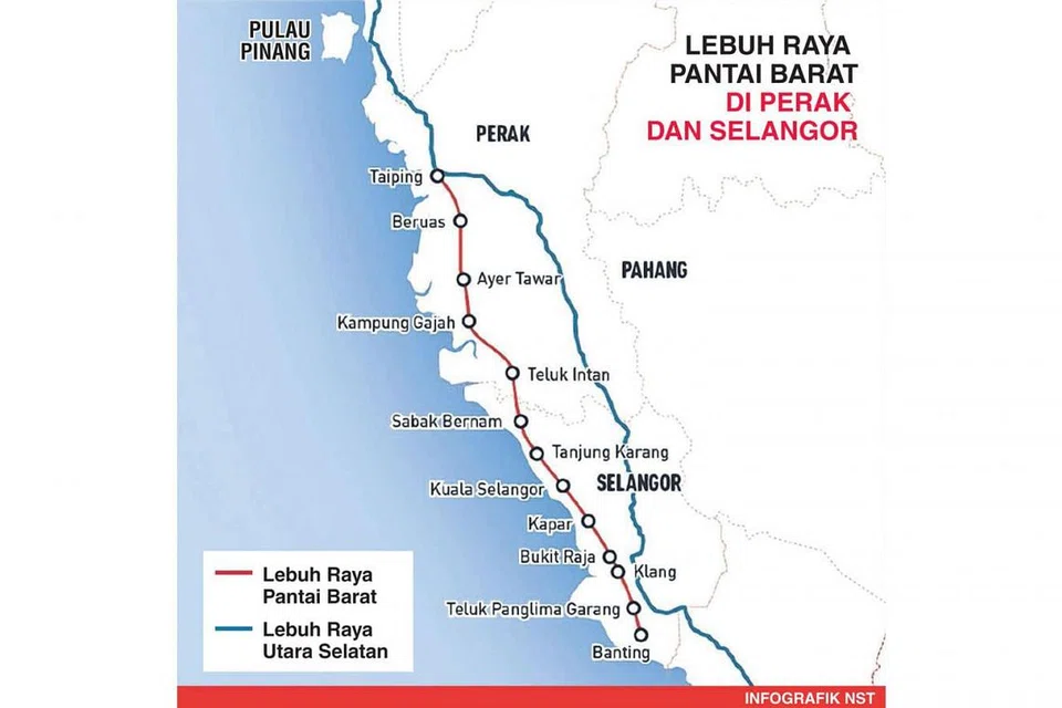 LEBUH RAYA PANTAI BARAT DI PERAK DAN SELANGOR