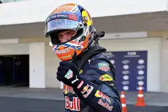 MAX VERSTAPPEN: Pada 15 pusingan terakhir selepas menukar tayar, Verstappen memintas lebih separuh kereta yang mendahuluinya dengan beliau akhirnya berada di tempat ketiga - daripada tempat ke-11. - Foto AFP