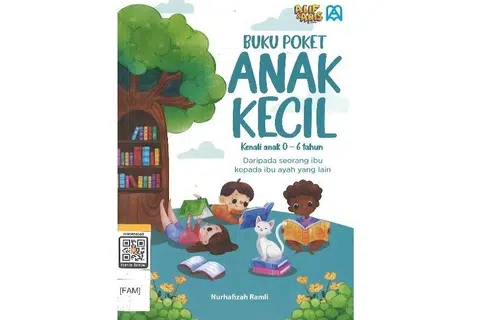 Buku Poket Anak Kecil
Nombor Panggilan: 649.1 NUR -[FAM]

Buku poket ini merupakan buku panduan perkembangan dan psikologi anak kecil khas untuk ibu bapa muda atau pasangan yang bakal menimang cahaya mata. Ia ditulis khas oleh ahli psikologi perkembangan untuk ibu bapa dalam membantu ibu bapa memahami setiap komponen perkembangan anak dari lahir hingga si kecil berusia enam tahun.
