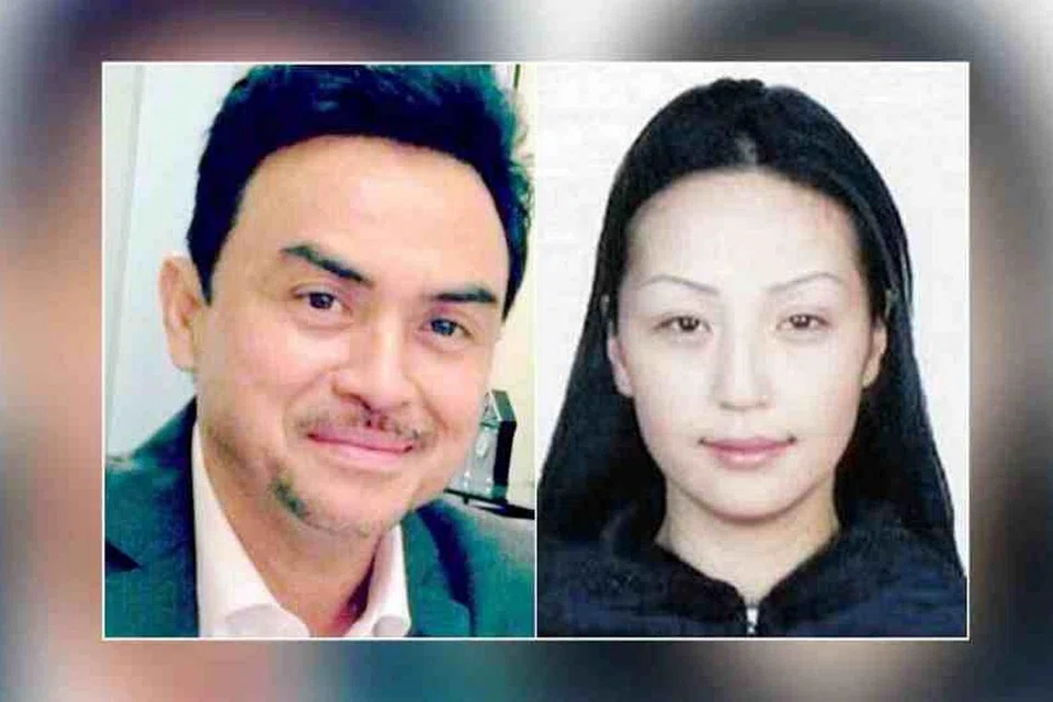 Encik Abdul Razak Baginda (kiri) dan mendiang Altantuya Shaariibuu.