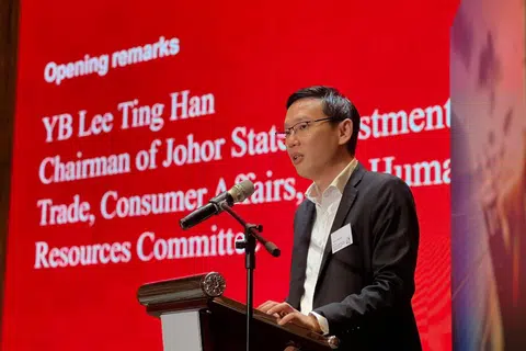 Pengerusi Jawatankuasa Pelaburan, Perdagangan dan Hal Ehwal Pengguna Johor, Encik Lee Ting Han.
