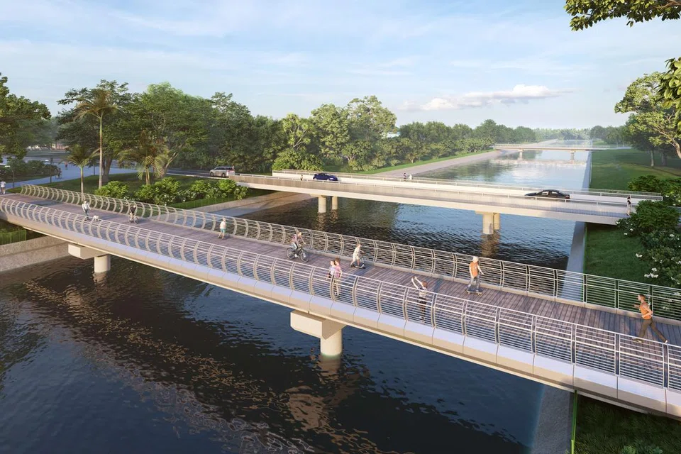 Lakaran artis untuk laluan di East Coast Park H