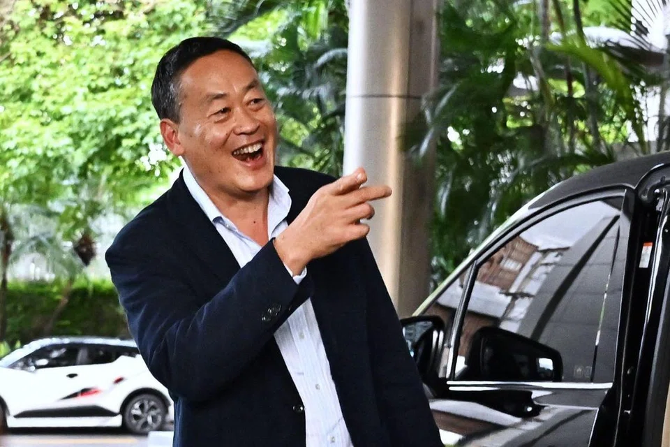 CALON PERDANA MENTERI: Parti Pheu Thai mengumumkan pada Rabu bahawa ia akan membentuk gabungan baru bagi melicinkan laluan bagi calonnya, Encik Srettha Thavisin, dilantik sebagai perdana menteri. 