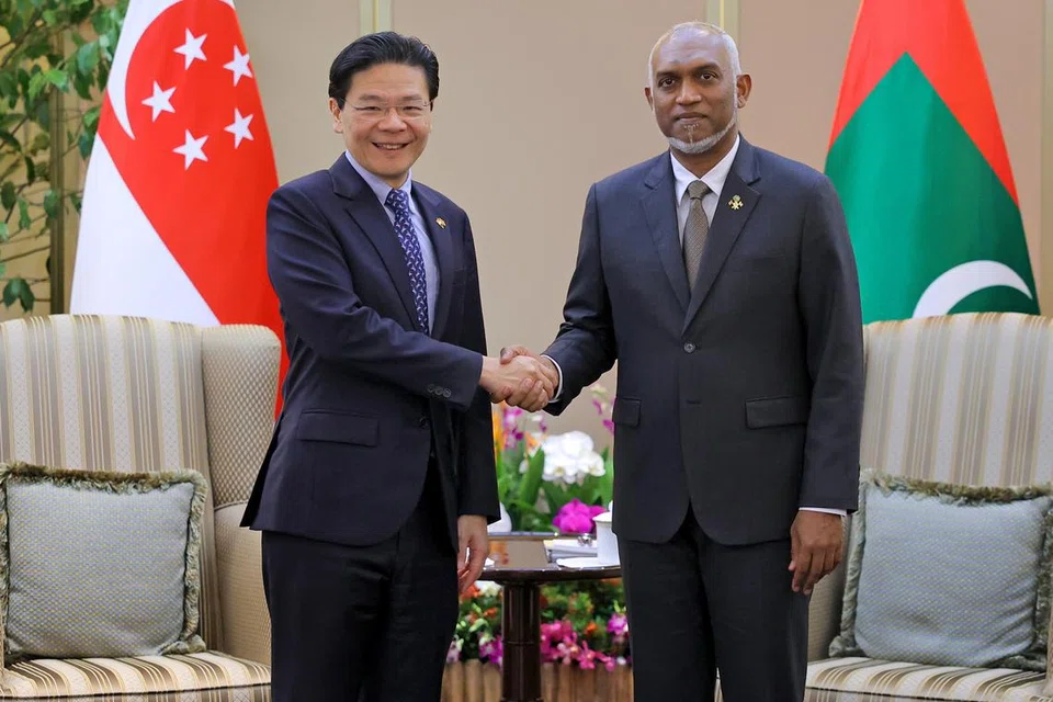 Lawrence Wong, Mohamed Muizzu, maldives