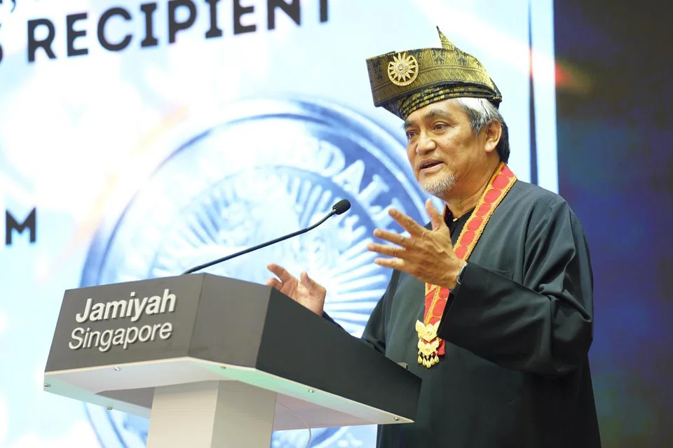 IKON BIDANG TARI: Encik Osman Abdul Hamid, ikon persada tari Singapura dan penerima Pingat Kebudayaan 2023, di Majlis Ucapan Tahniah pada 19 Januari di Pusat Islam Jamiyah, anjuran Jamiyah Singapura. 