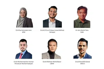 Afza Fahmidah Amir, D’Cruz Firdaus Lionel Wilfred, Dr Idris Mohd Taha, Mustaffa Kamal, Ridhwan Mohd Basor