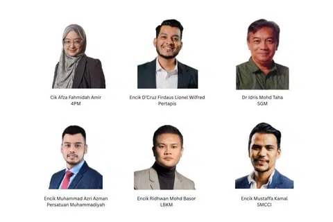 Afza Fahmidah Amir, D’Cruz Firdaus Lionel Wilfred, Dr Idris Mohd Taha, Mustaffa Kamal, Ridhwan Mohd Basor