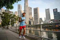 JADI INSPIRASI: Andyn Kadir bakal berlari 21 kilometer bagi kategori separuh maraton di Maraton Singapura Standard Chartered 2023 pada Disember. 