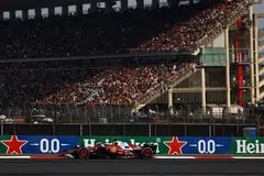 Pemandu Ferrari, Charles Leclerc, beraksi di Grand Prix Formula Satu China pada 23 Mac.