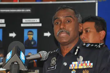 Ketua Polis Johor, Pesuruhjaya M Kumar.