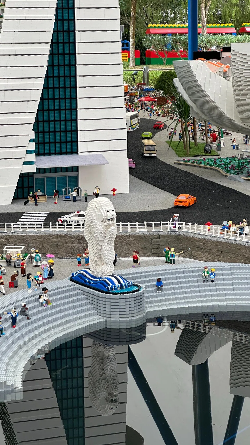 Model Merlion di MINILAND Singapore.