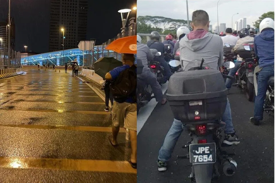 KURANGKAN KESESAKAN KASTAM: Khidmat bas ulang-alik yang lebih awal dan lebih kerap diperlukan bagi kurang kesesakan bagi mereka yang berjalan kaki. - Foto-foto ihsan MOHD FARHAN AYOB, SITI FATIMAH LATIF 