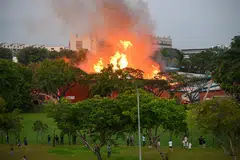 Kebakaran, bangunan perindustrian Eunos, SCDF