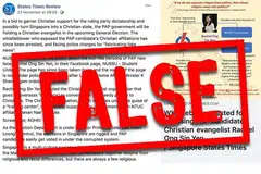 Undang-undang berita palsu digunakan ke atas FB laman berita alternatif States Times Review