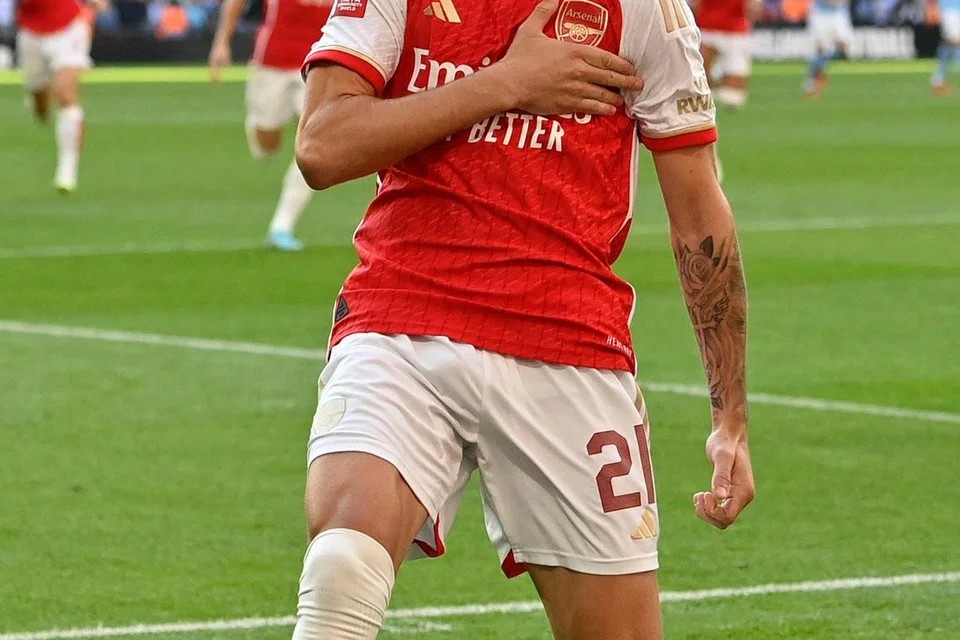 BERI IMPAK: Selepas menggantikan Kai Harvertz, pemain gantian Arsenal Fabio Vieira berjaya meningkatkan mutu serangan pasukannya dan membantu mencipta beberapa peluang untuk meletak Arsenal di hadapan ketika menentang Fulham minggu lalu. 