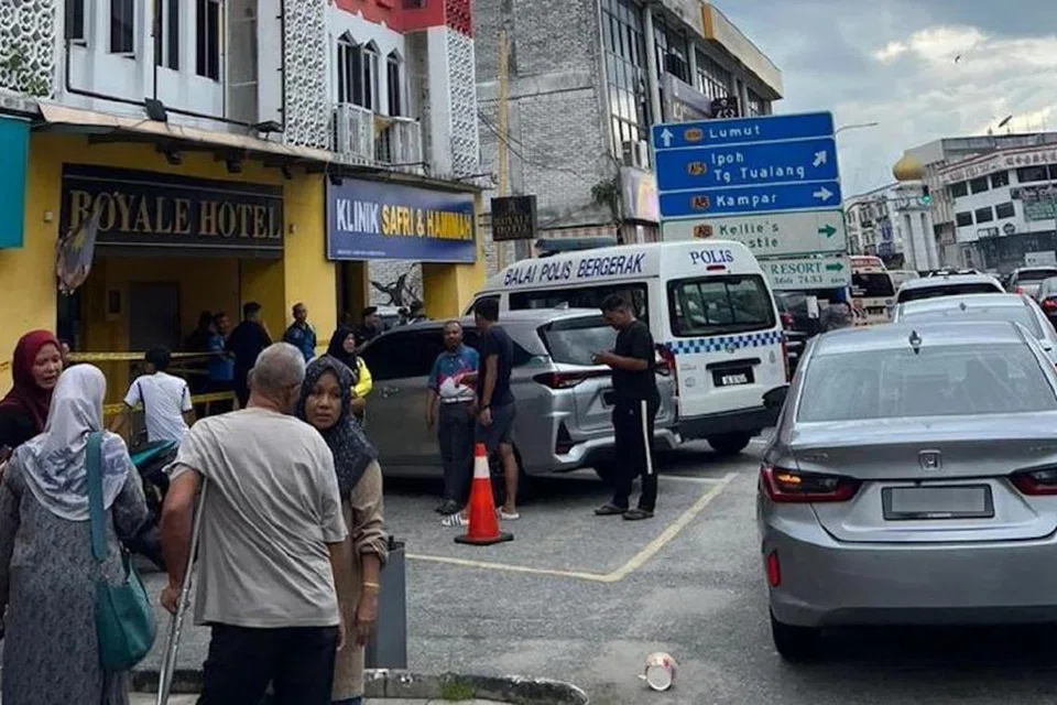 Lokasi kejadian seorang suami membunuh isterinya sebelum menyerah diri kepada polis di Batu Gajah, Perak, pada 20 Jun. 