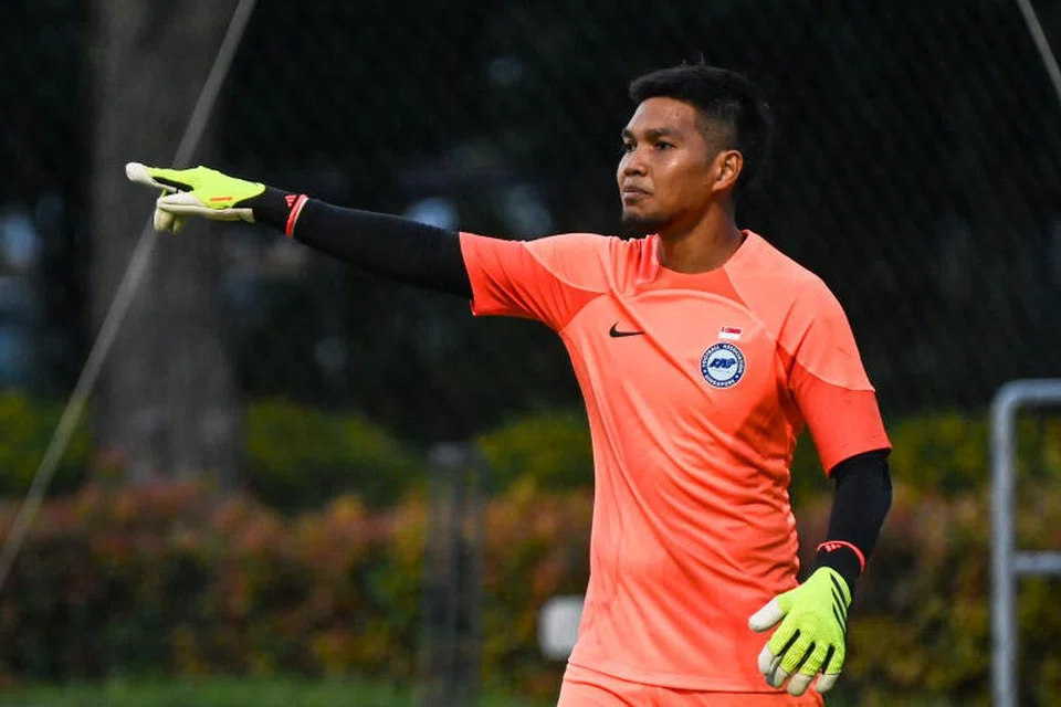 Muncul semula...penampilan terakhir Izwan Mahbud mewakili Singapura adalah pada Jun 2021 semasa menentang Arab Saudi dalam kelayakan Piala Dunia.