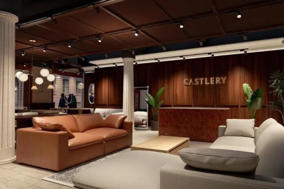Gambaran artis bagi kedai utama seluas 3,000 kaki persegi milik jenama perabot Singapura, Castlery, di New York, yang akan dibuka pada 15 Mei.