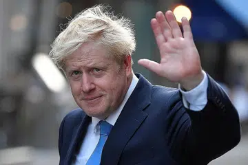 WAJAH MIRIP SATU SAMA LAIN: Laporan media menarik perhatian pada persamaan PM baru Britain, Encik Boris Johnson (gambar), yang agak ketara dengan Presiden Donald Trump dari Amerika Syarikat. - Foto REUTERS