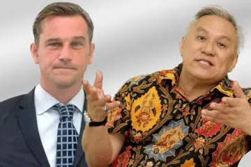  Cef selebriti, Datuk Redzuawan Ismail atau Cef Wan (kanan), diperintahkan membayar ganti rugi RM150,000 ($45,488) kerana memfitnah bekas menantunya, Encik Gavin Edward O’Luanaigh.